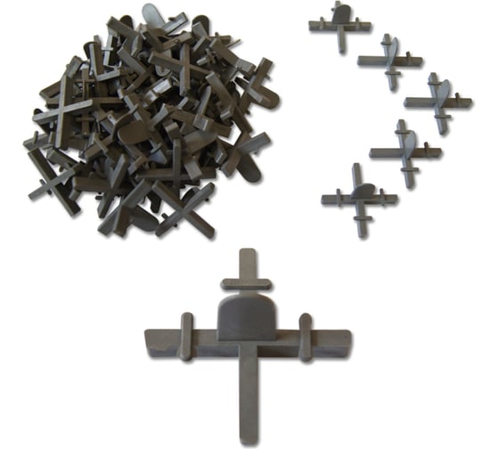 Изображение товара Крестики ПРОФИ c ограничителем (50 шт; 4.0 мм) для кладки плитки EUROTEX 032565-040