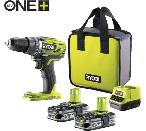 Изображение товара Дрель-шуруповерт Ryobi ONE+ R18DD3-215S 5133003774