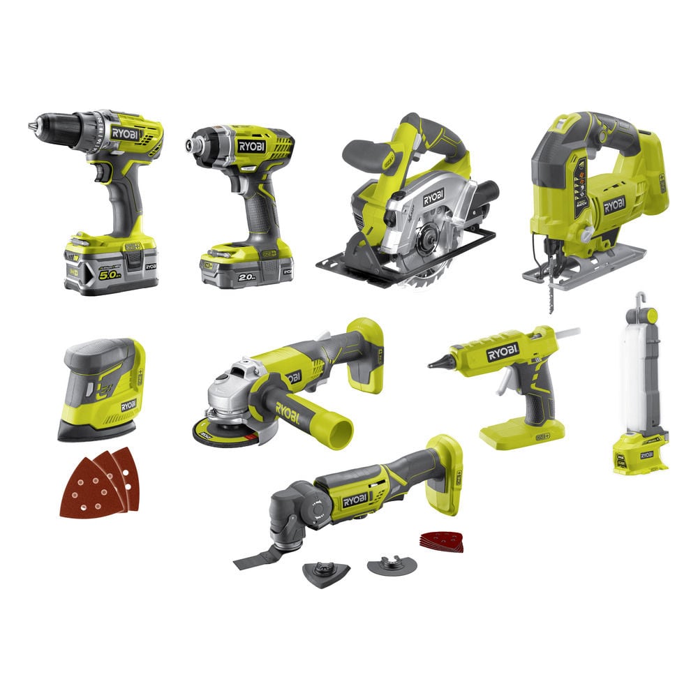 фото Набор инструмента ryobi one+ r18ck9-252s 5133003576