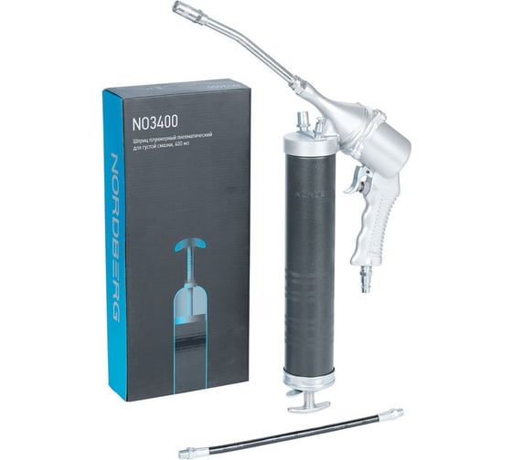 Изображение товара Плунжерный пневматический шприц для густой смазки 400мл NORDBERG NO3400