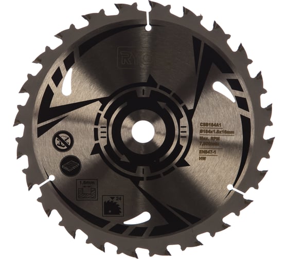 Изображение товара Диск пильный (184х16 мм; 24 Т) CSB184A1 Ryobi 5132003615