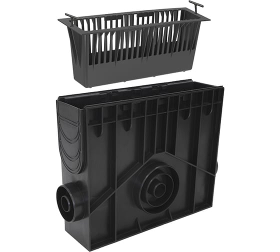 Изображение товара Пескоуловитель Ecoteck STANDART 100 h419 пластиковый в сборе (без решетки) ДИ 05605000 27441      