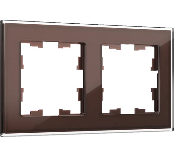 Изображение товара 2-местная рамка IEK Brite ру-2-2-бртб стекло, темная бронза BR-M22-G-K45