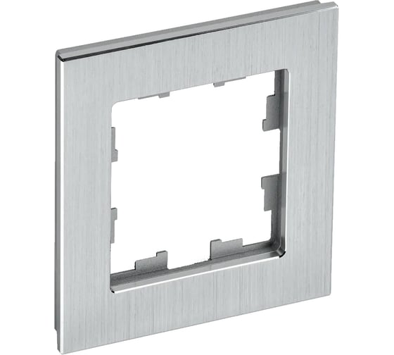 Изображение товара 1 -местная рамка Brite ру-1-1-бра металл, алюминий IEK BR-M12-M-K47