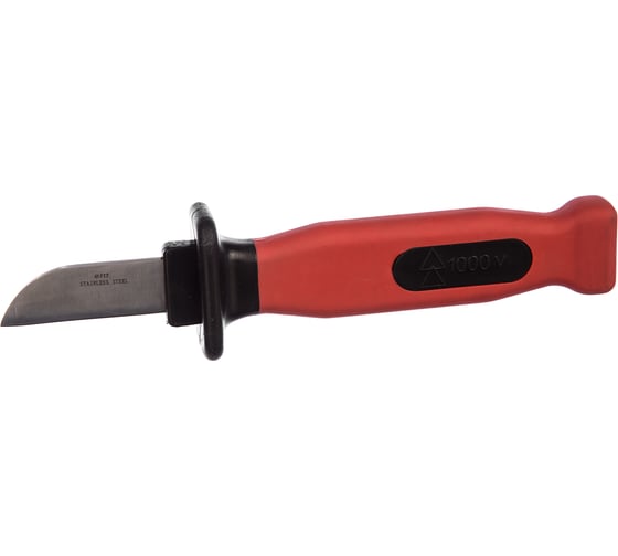 Изображение товара Изолированный нож FIT 1000 В, нерж.сталь, лезвие 50мм, прорезин.ручка 10605