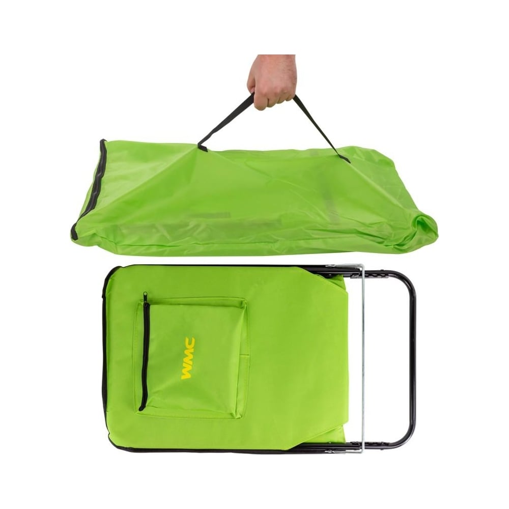 Изображение товара Складной стул-шезлонг WMC TOOLS WMC-SP-156B(56086) с текстильным сиденьем