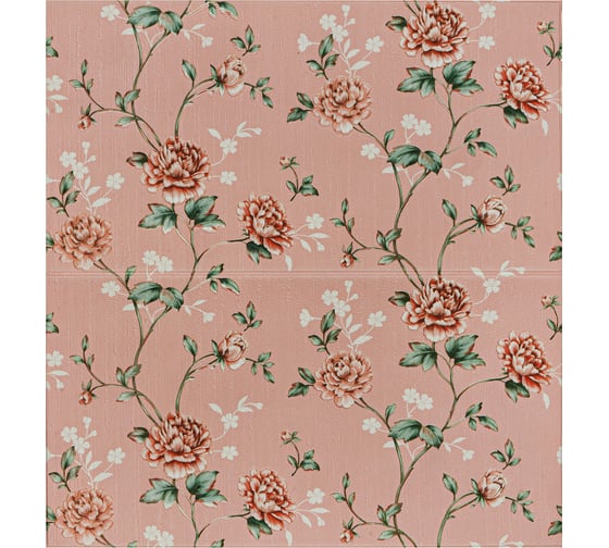 Изображение товара Мягкая самоклеящаяся 3D панель LAKO МЕГА комплект 20 шт., Барокко Розовый, 70x70 см LKD-5-10423-KO-MEGA20