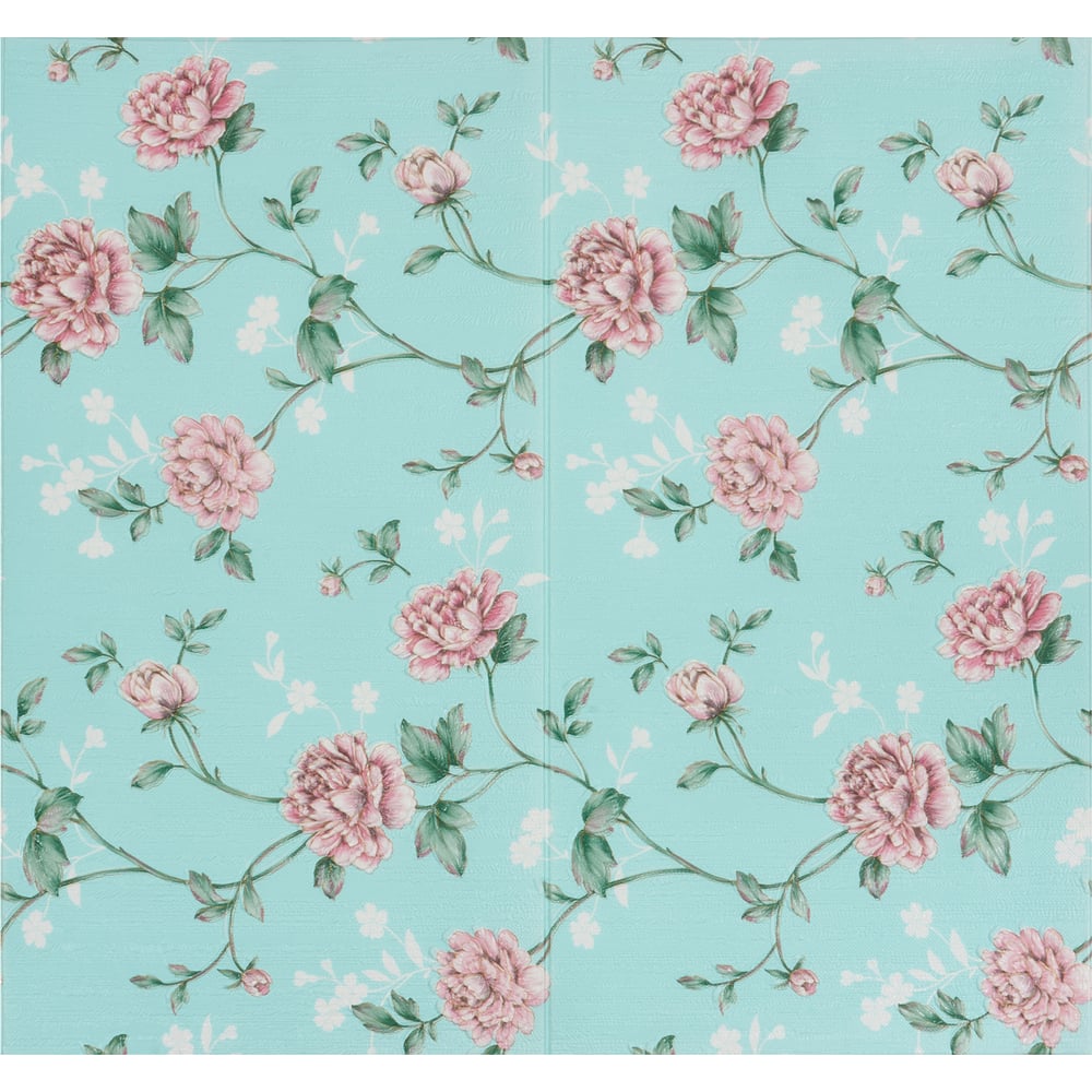 Изображение товара LAKO МЕГА 3D панель 70x70 голубая цветы 10 шт