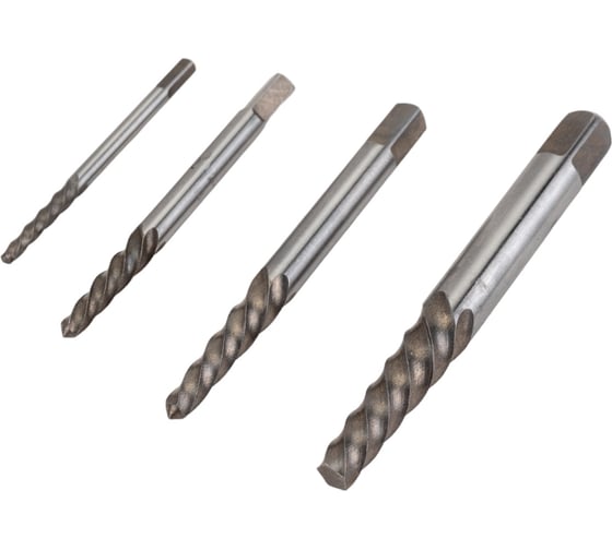 Изображение товара Набор экстракторов из быстрорежущей HSS стали, 4 шт. FIT IT Профи 36448
