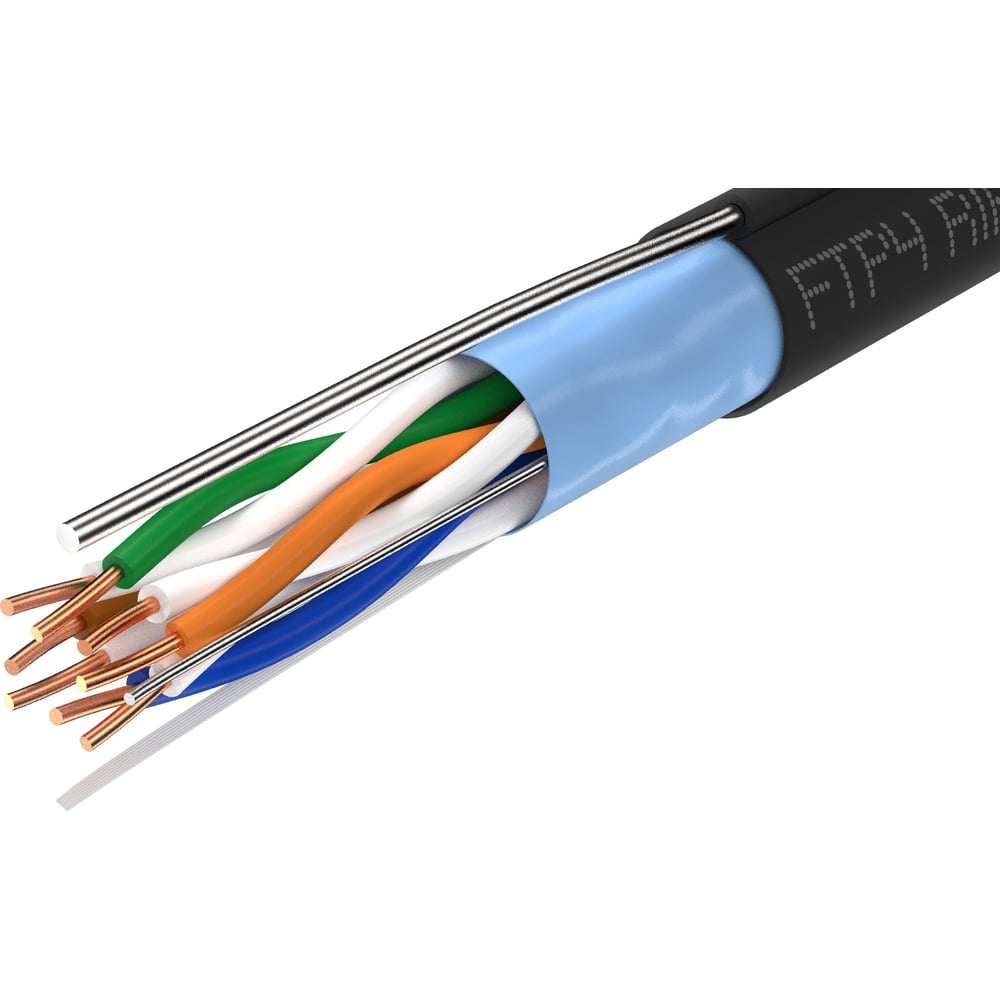 Изображение товара Витая пара Ripo ftp4cat5e 24awg cu (outdoor) с одножильным тросом, черный, (25м) 001-122025-25 Изображение товара Витая пара Ripo ftp4cat5e 24awg cu (outdoor) с одножильным тросом, черный, (25м) 001-122025-25