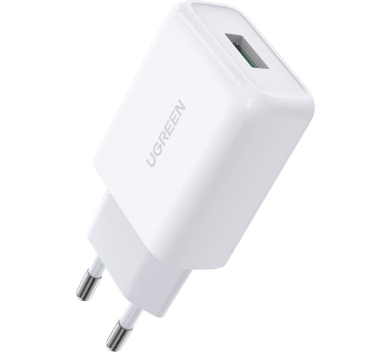 Изображение товара Зарядное устройство Ugreen cd122 (10133) qc 18w fast charger eu. цвет: белый _ 10133
