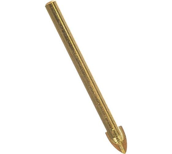 Изображение товара Сверло по кафелю и стеклу, 4 режущие кромки, титановое покрытие 8х75 мм FIT IT 35487