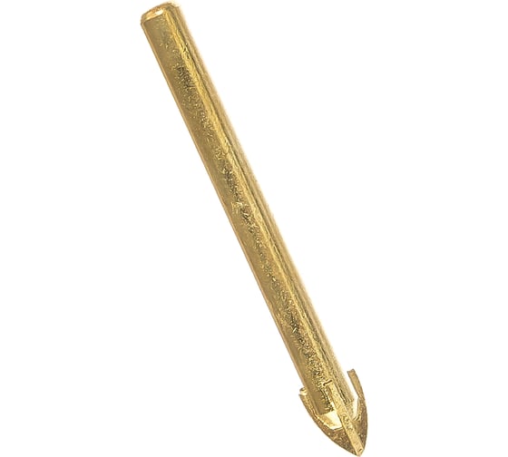 Изображение товара Сверло по кафелю и стеклу, 4 режущие кромки, титановое покрытие 10х80 мм FIT IT 35488