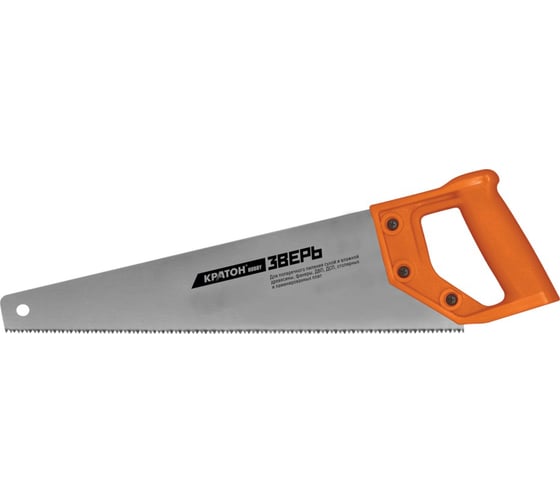 Изображение товара Ножовка 450 мм (шаг 7 мм, 2-гранная заточка) Кратон HOBBY 2 03 03 005