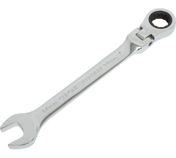 Изображение товара Комбинированный карданный ключ с трещоточным механизом 14 мм Кратон 2 26 05 005