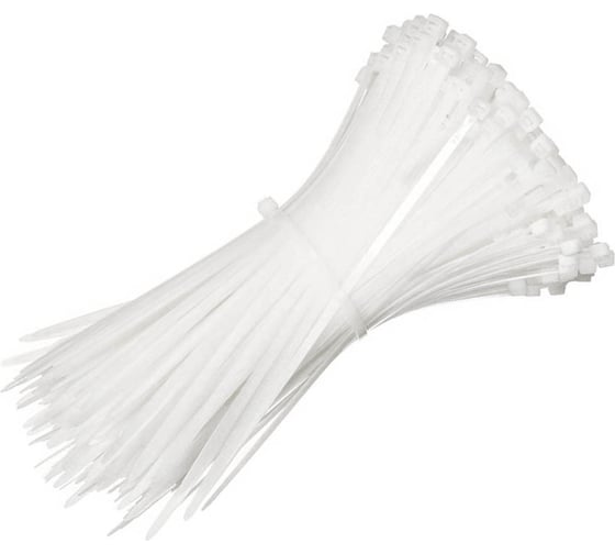 Изображение товара Нейлоновый хомут ЕТР 4,8x400 мм, белый, 100 шт. 64503