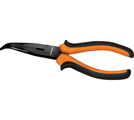 Изображение товара Изогнутые тонкогубцы Cr-V 150 мм Кратон Agressor 2 12 10 006