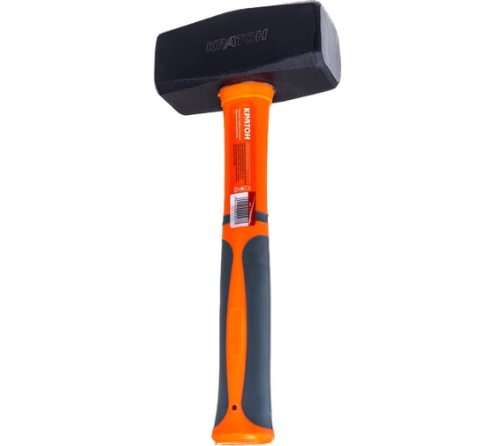 Изображение товара Кувалда (фибергласовая обрезиненная ручка) 2 кг Кратон 2 15 02 003