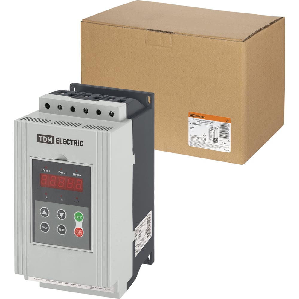 Изображение товара Устройство плавного пуска TDM ELECTRIC УПП 380В 5,5кВт 11A SQ0749-0300