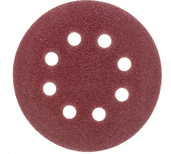 Изображение товара Круг шлифовальный (5 шт; 125 мм; P60; 8 отв.) MOS 39833М