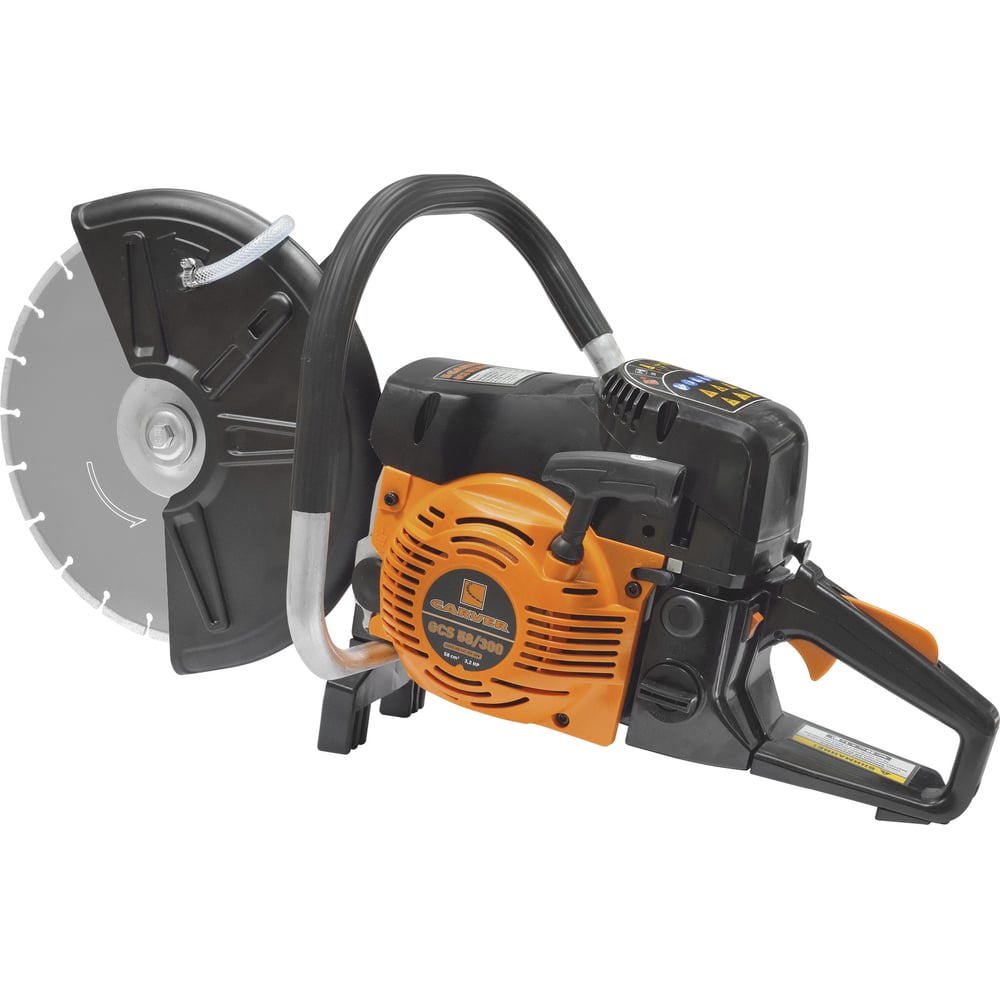 Изображение товара Бензорез CARVER gcs 58/300 для резки сухих и мокрых материалов