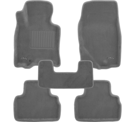 Изображение товара Коврики PSV BMW 7 F01 F02 F04 2008 2015 г 3D серый Royal Mat 114824