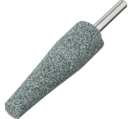 Изображение товара Шарошка абразивная, конус удлиненный, для дрели (ПШМ), 19x60 мм, хвостовик d6 мм, 63с Denzel 76022