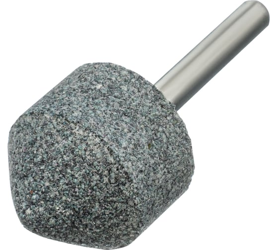 Изображение товара Шарошка абразивная, конус, для дрели, 25x25 мм, хвостовик d6 мм, 63с Denzel 76021