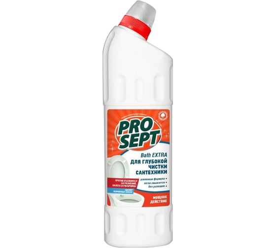 Изображение товара Средство усиленного действия PROSEPT Bath Extra для удаления ржавчины и минеральных отложений 1 л 110-1