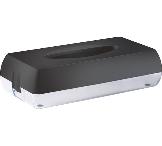 Изображение товара Диспенсер для салфеток Nofer black, пластиковый 04027.N