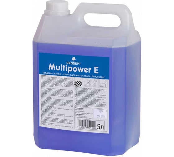 Изображение товара Концентрат Multipower E для мытья полов (5 л) PROSEPT 102-5