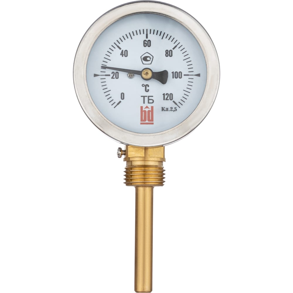 Биметаллический термометр BD термометр rommer rim 0001 805015 биметаллический погружная гильза 50 мм 1 2 dn 80 мм