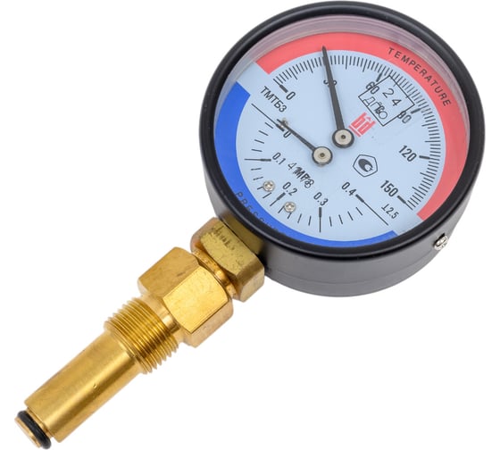 Изображение товара Термоманометр BD ТМТБ БД 31Р (0-150С) (0-0,4) МПа, кл. т. 2,5, G1/2 1173101003