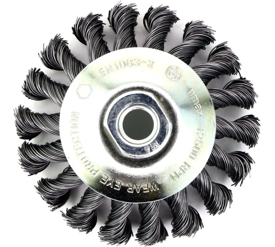 Изображение товара Щетка коническая жгутовая 100x13 мм, М14, ворс сталь 0.5 мм OSBORN 622.151-6608