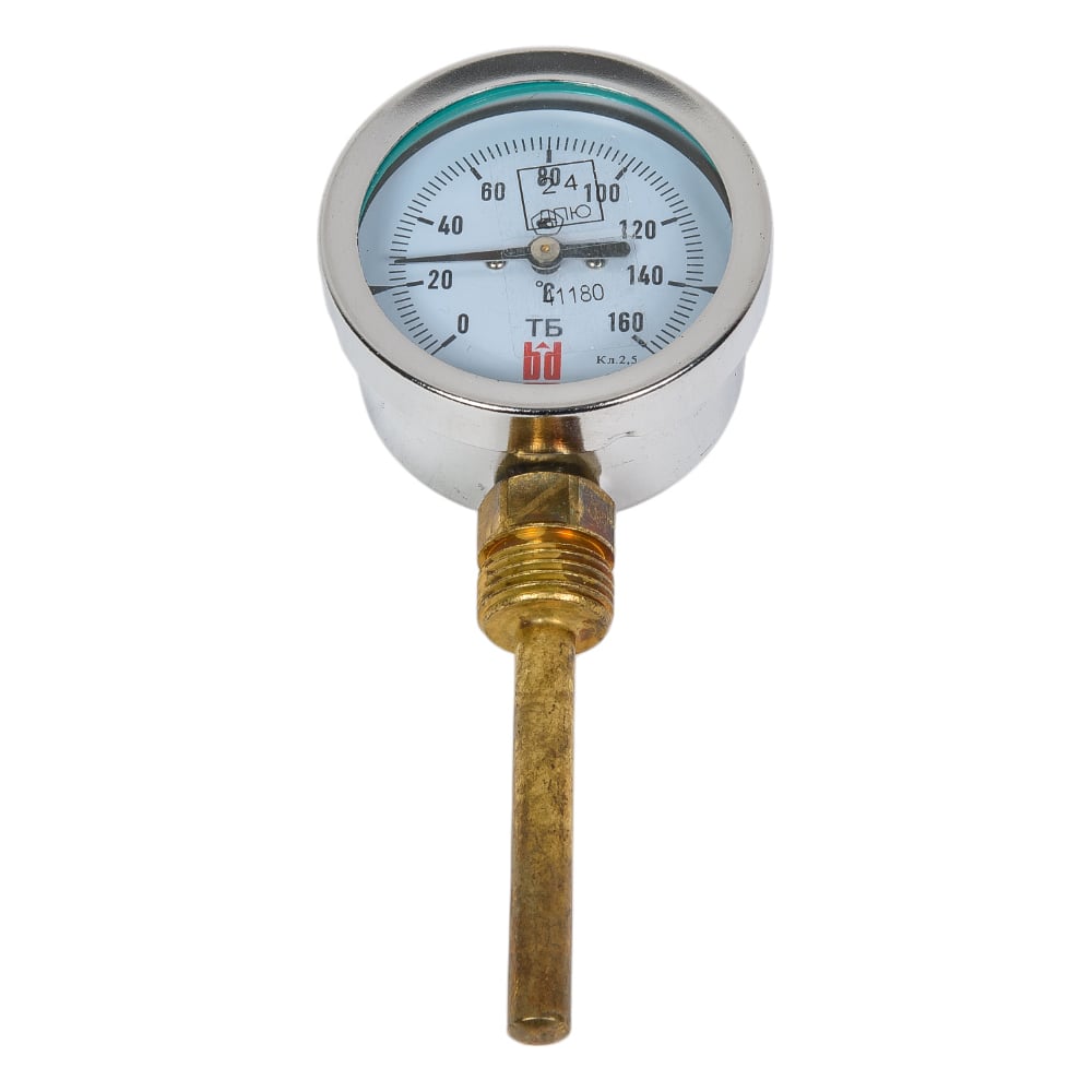 Изображение товара Биметаллический термометр BD ТБ 63Р/64 (0-160°C) с радиальным соединением