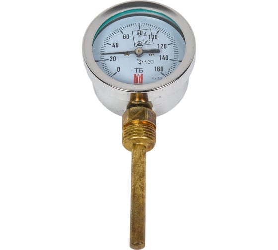 Изображение товара Биметаллический термометр BD ТБ 63Р/64 (0-160С), G1/2, кл. т. 2,5 1161001029