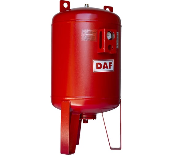 Изображение товара Бак расширительный вертикальный Tr100 (100 л; 25 бар; пред. давление 4 бара; 1"; EPDM; -10 до +110°С; красный) Mas Daf TR100-25bar-3001