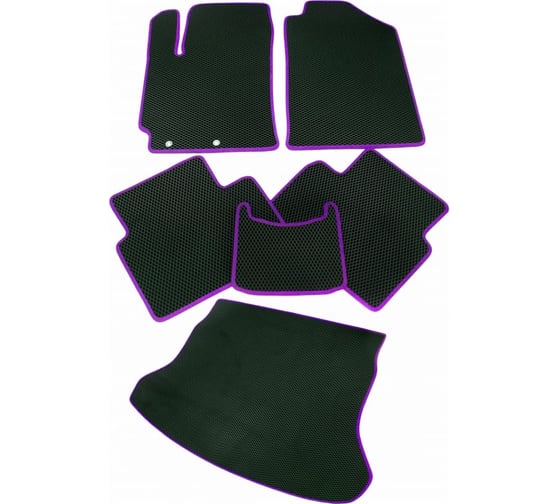 Изображение товара Коврики в салон и багажник ViceCar ЭВА, для Infiniti G35/37 2006-2022 седан SB19001R_фио