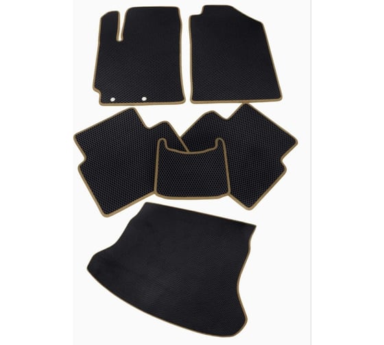 Изображение товара Коврики в салон и багажник ViceCar ЭВА, для Nissan X-Trail T30 2001-2007 SB32024X_беж