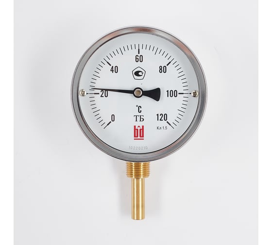 Изображение товара Биметаллический термометр BD ТБ 100Р/64 (0-120С), G1/2, кл. т. 1,5 1161001006