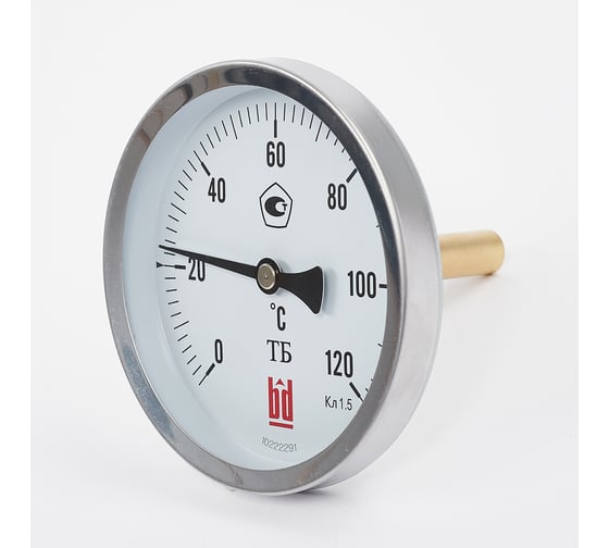 Изображение товара Биметаллический термометр BD ТБ 100Т/64 (0-120С), G1/2, кл. т. 1,5 1161001022