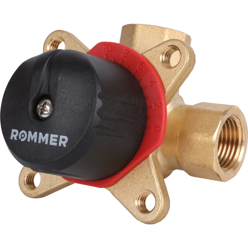 3-х ходовой смесительный клапан ROMMER клапан термостатический rommer rvm 0231 254325 смесительный 1 нр 20 43°с kv 2 5