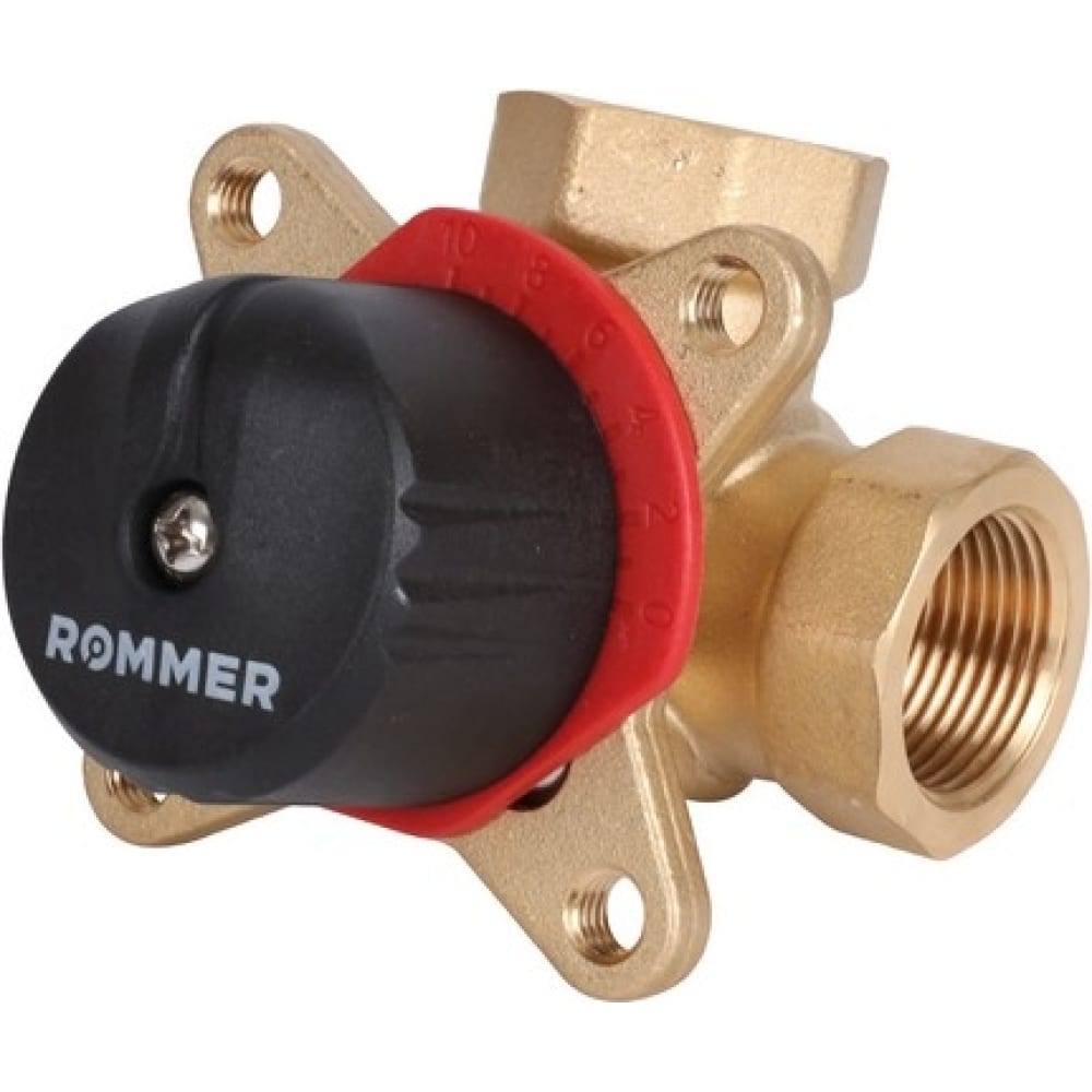 3-х ходовой смесительный клапан ROMMER клапан термостатический rommer rvm 0231 254325 смесительный 1 нр 20 43°с kv 2 5