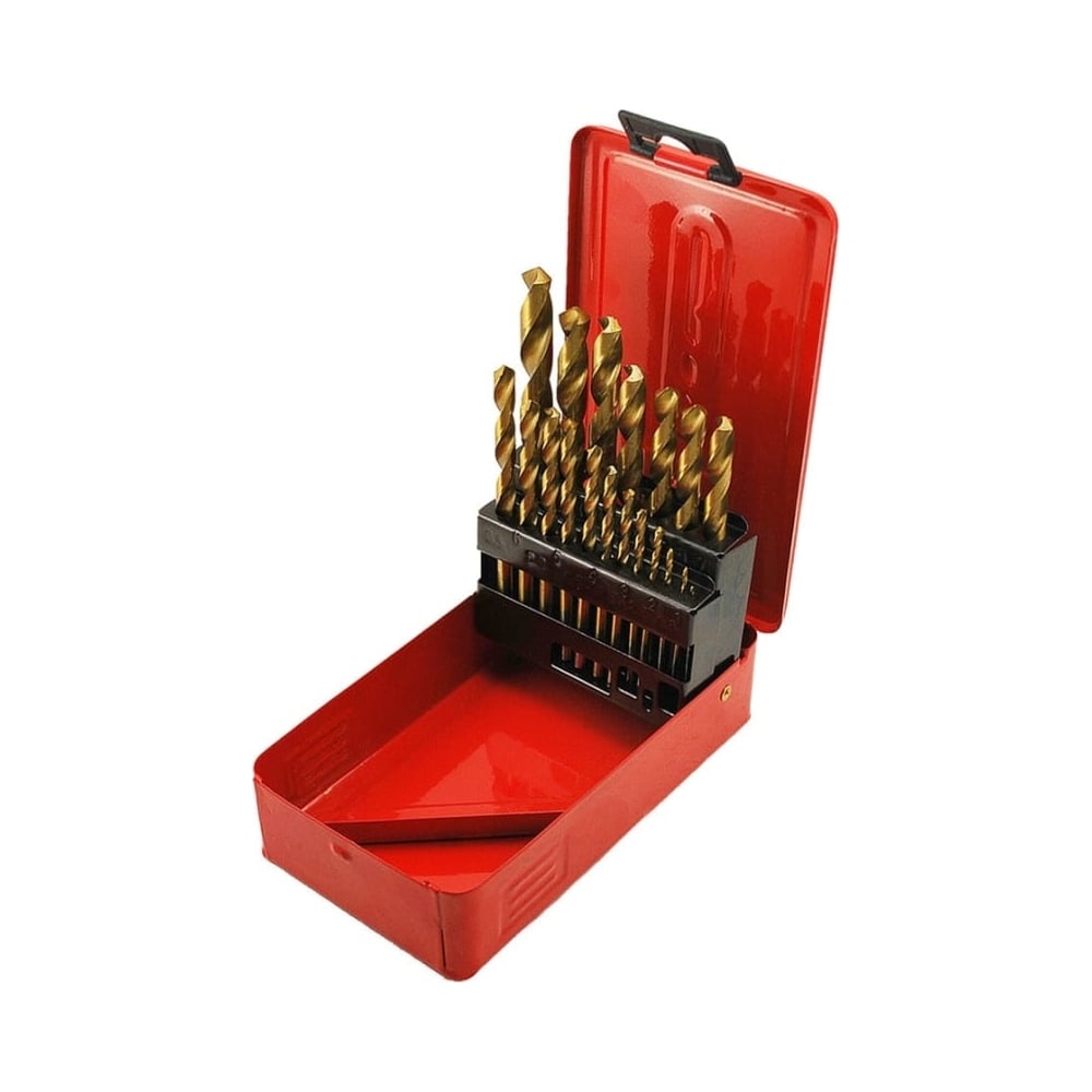 Изображение товара Набор сверл по металлу 19 предметов TORGWIN T211916 с металлическим кейсом