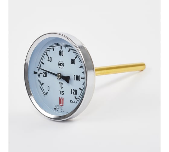 Изображение товара Биметаллический термометр BD ТБ 80Т/100 (0-120С), G1/2, кл. т. 1,5 1161001035