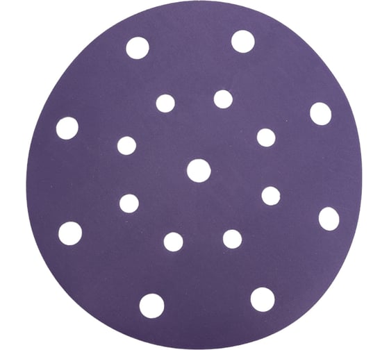 Изображение товара Круг абразивный Violet 150 мм, 100 шт, 17 отв, P 400, керамическое зерно Н7 H7 384974