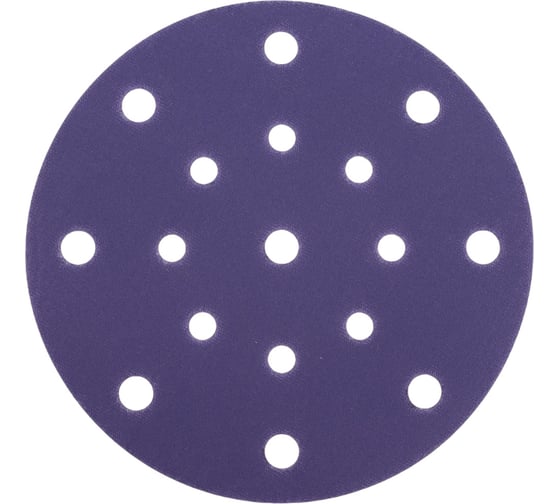 Изображение товара Круг абразивный Violet 150 мм, 100 шт, 17 отв, P 240, керамическое зерно Н7 H7 384950