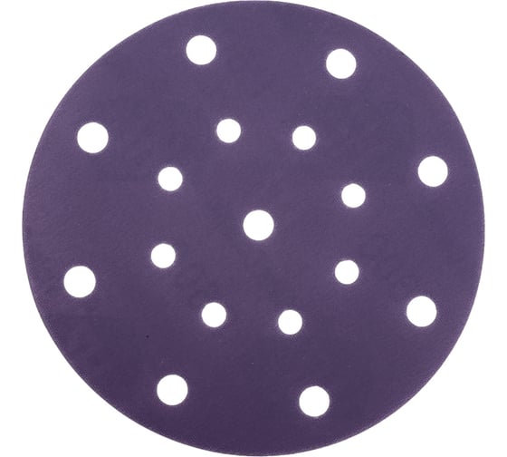 Изображение товара Круг абразивный Violet 150 мм, 100 шт, 17 отв, P 600, керамическое зерно Н7 H7 384998