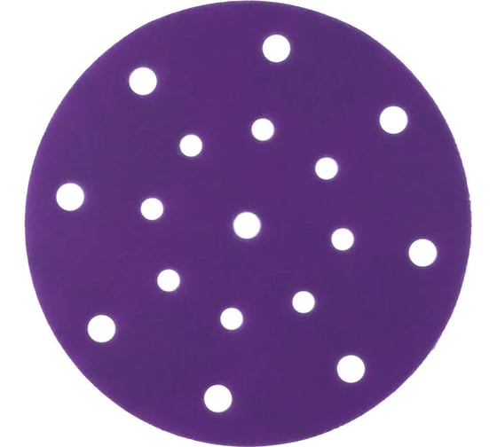 Изображение товара Круг абразивный Violet 150 мм, 50 шт, 17 отв, P 60, керамическое зерно Н7 H7 384882