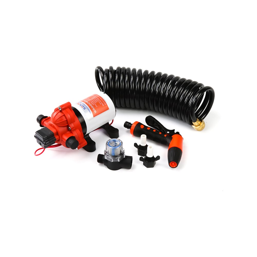 Изображение товара Комплект помывочный SeaFlo 13.2 л/мин 4.8BAR 12V SFWP1-035-070-33